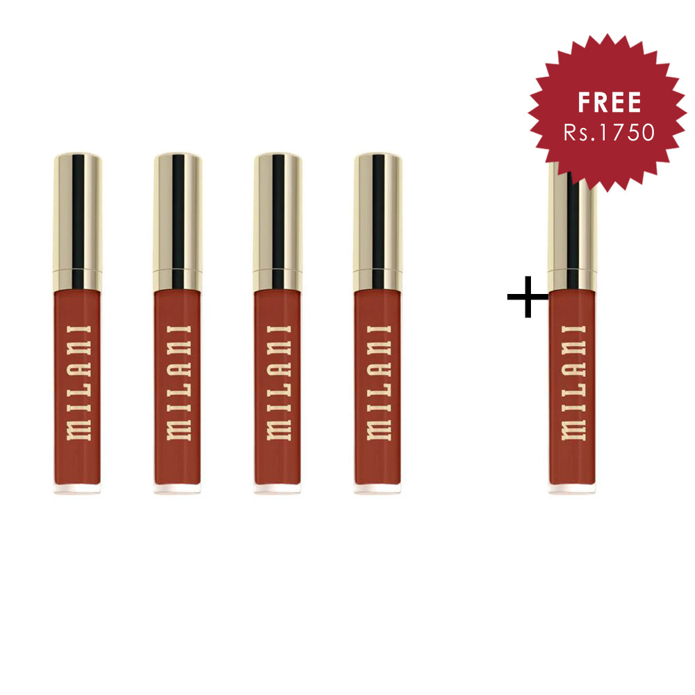 Milani Stay Put Liquid Lip Longwear Lipstick We Stan 4pc Set + 1 Full Size Product Worth 25% Value Free