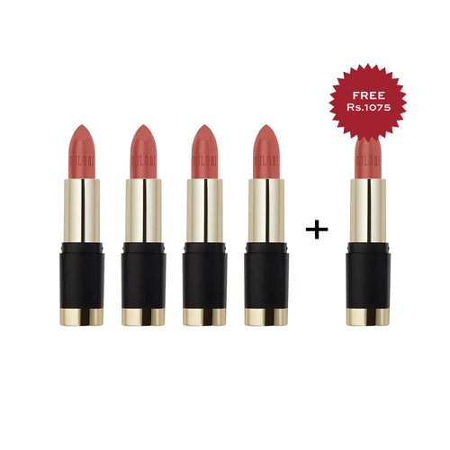 Milani Bold Color Statement Matte Lipstick I Am Bold 4pc Set + 1 Full Size Product Worth 25% Value Free