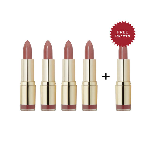 Milani Color Statement Lipstick 84 Honey Rose 4pc Set + 1 Full Size Product Worth 25% Value Free