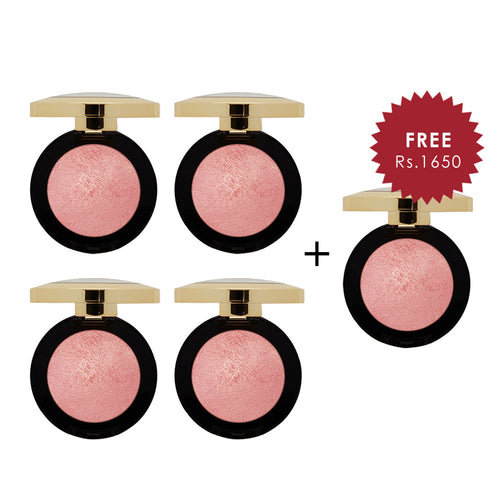 Milani Baked Blush Dolce Pink 4pc Set + 1 Full Size Product Worth 25% Value Free