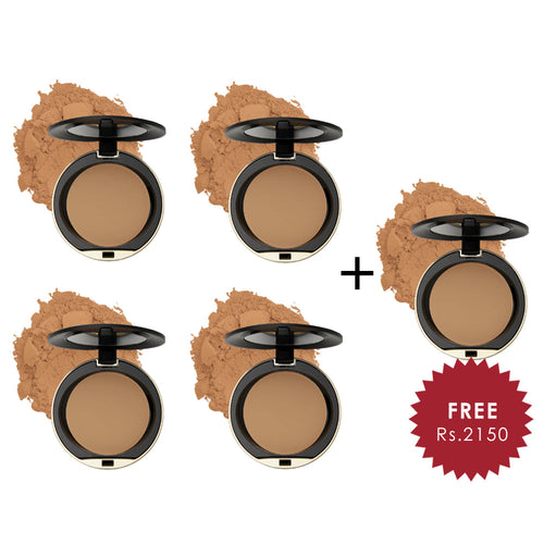 Milani Conceal + Perfect Shine-Proof Powder Medium Deep 4pc Set + 1 Full Size Product Worth 25% Value Free