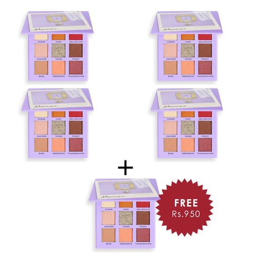 Revolution X Friends Monica Palette 4pc Set + 1 Full Size Product Worth 25% Value Free