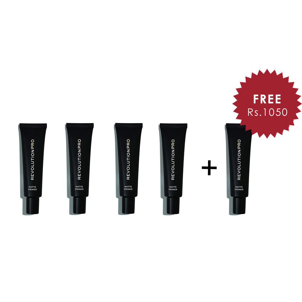 Revolution Pro Matte Primer 4Pcs Set + 1 Full Size Product Worth 25% Value Free