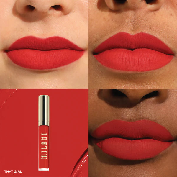 Milani Stay Put Liquid Lip Longwear Lipstick That Girl 4pc Set + 1 Full Size Product Worth 25% Value Free