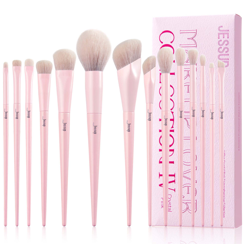 Jessup 14pcs Crystal Pink Comprehensive Collection 4pc Set + 1 Full Size Product Worth 25% Value Free