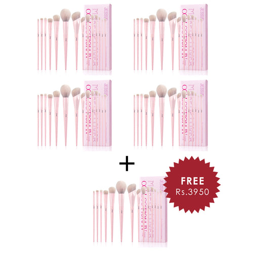 Jessup 14pcs Crystal Pink Comprehensive Collection 4pc Set + 1 Full Size Product Worth 25% Value Free