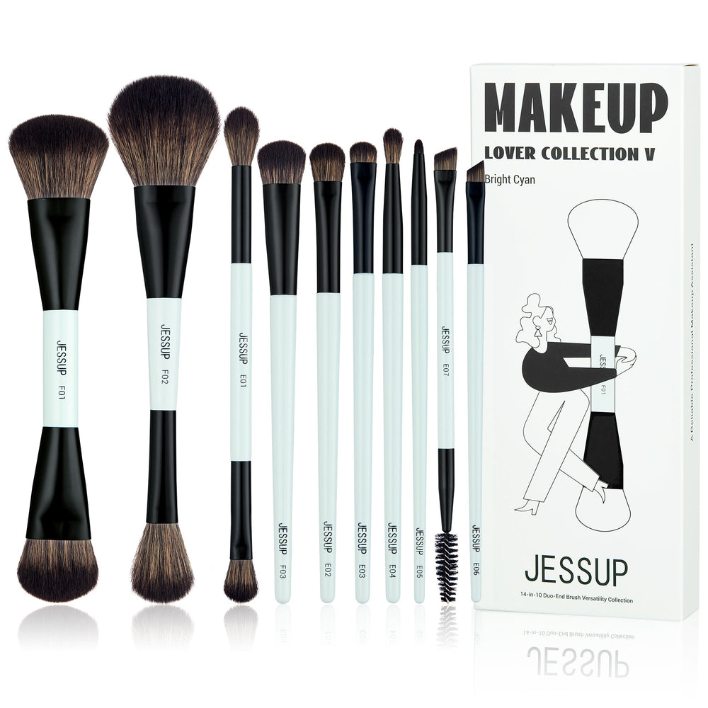 Jessup 14-in-10 Duo-End Brush Versatility Collection 4pc Set + 1 Full Size Product Worth 25% Value Free