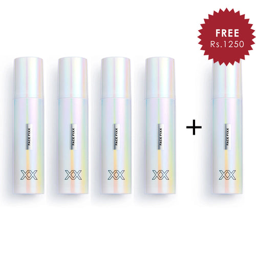 XX Revolution Face FiXX Moisturising Setting Spray 4pc Set + 1 Full Size Product Worth 25% Value Free