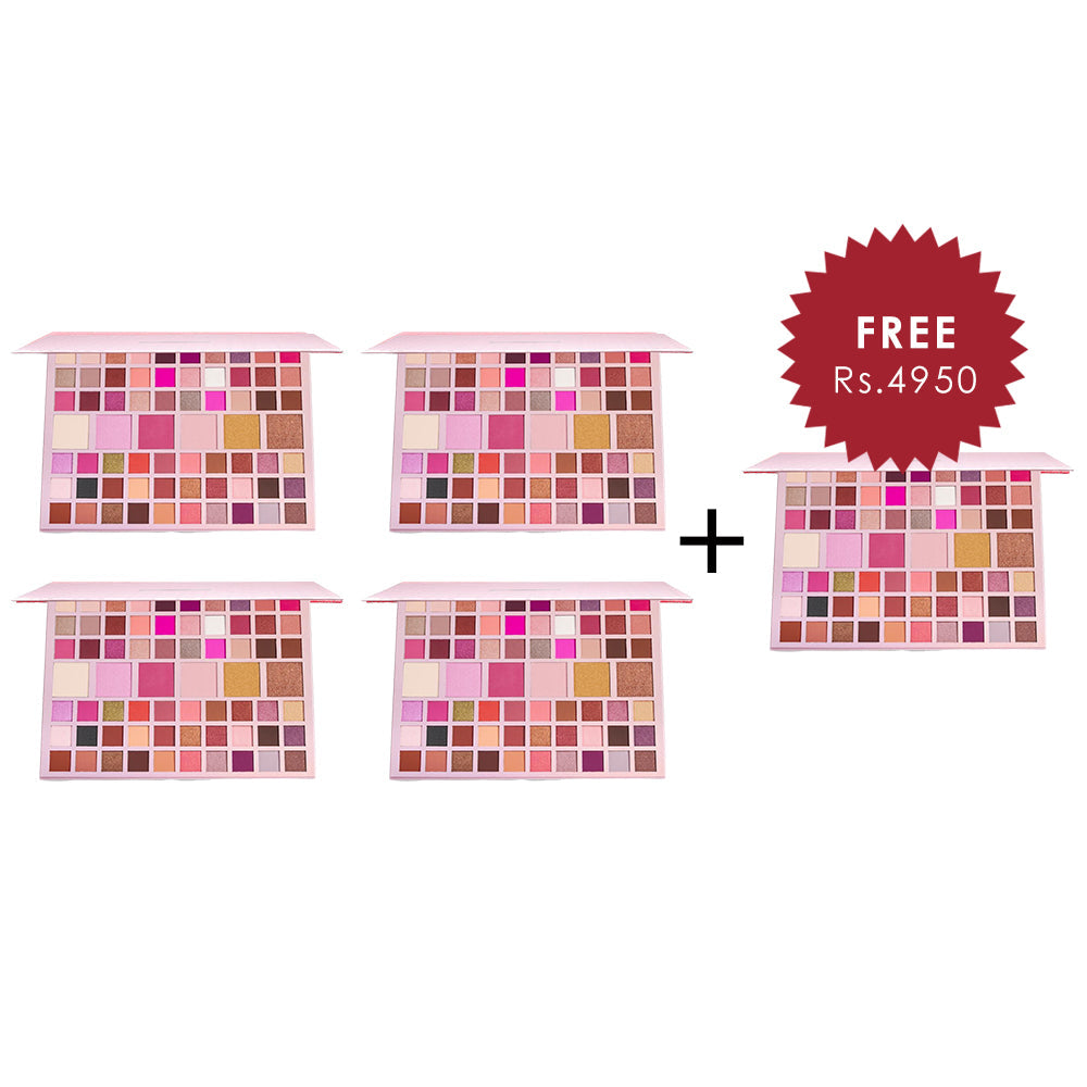 XX Revolution XXplicit Eyeshadow Palette 4pc Set + 1 Full Size Product Worth 25% Value Free