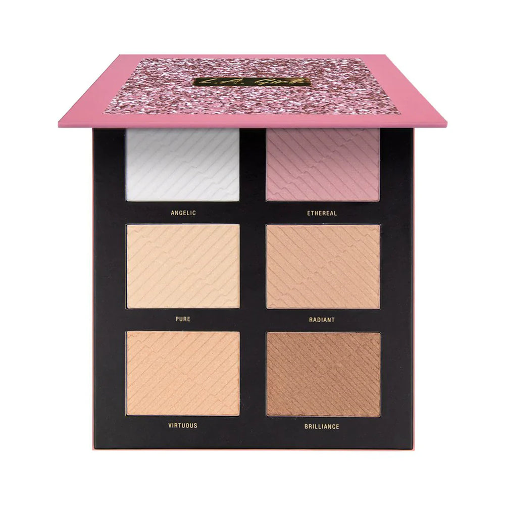 L.A. Girl Reverie 6 Color Highlighter Palette 4pc Set + 1 Full Size Product Worth 25% Value Free