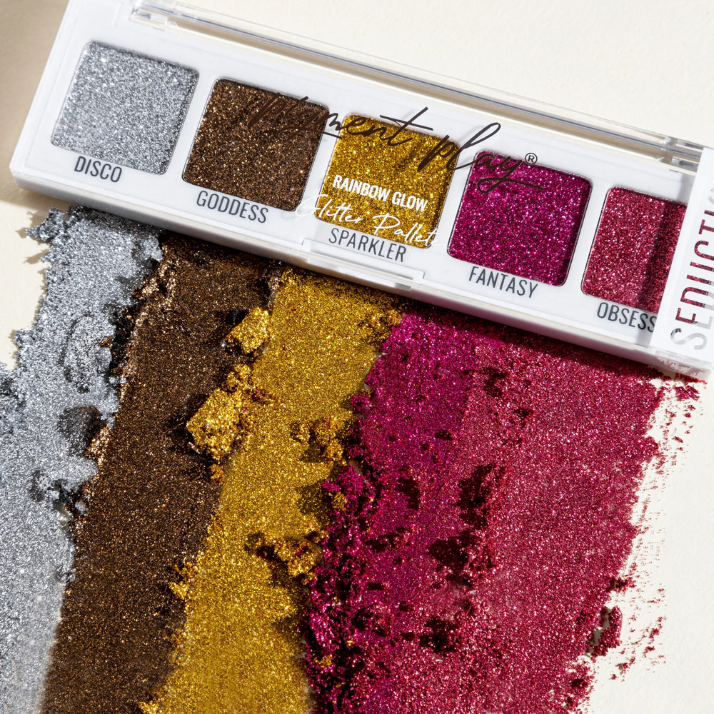 Pigment Play Max Effects Mini Glitter Palette - Seduction 4pc Set + 1 Full Size Product Worth 25% Value Free