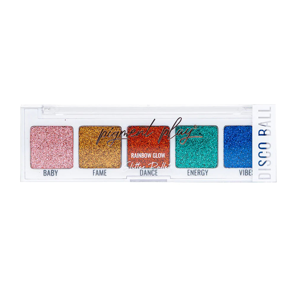 Pigment Play Max Effects Mini Glitter Palette - Disco Ball 4pc Set + 1 Full Size Product Worth 25% Value Free