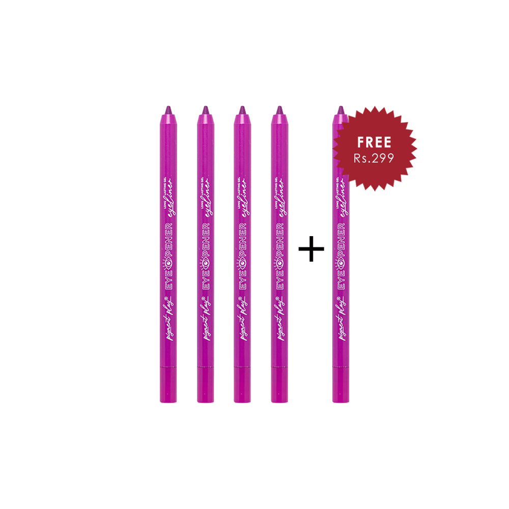 Pigment Play Eye Opener Gel Eyeliner - Party Purple 4pc Set + 1 Full Size Product Worth 25% Value Free