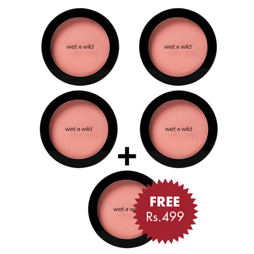 Wet N Wild Color Icon Blush 4pc Set + 1 Full Size Product Worth 25% Value Free