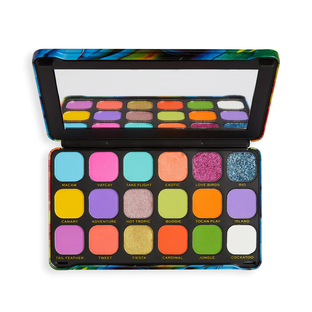 Revolution Forever Flawless Bird of Paradise Eyeshadow Palette 4pc Set + 1 Full Size Product Worth 25% Value Free