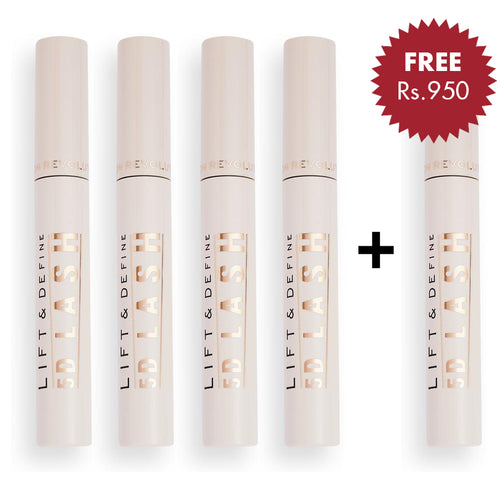 Makeup Revolution 5D Lash Mascara 4pc Set + 1 Full Size Product Worth 25% Value Free