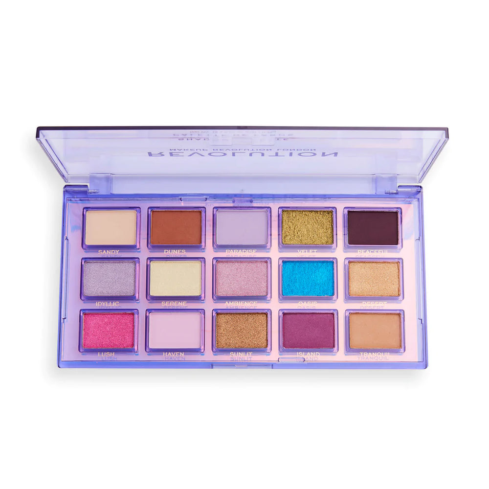 Makeup Revolution Reflective Eyeshadow Palette - Ultra Violet 4pc Set + 1 Full Size Product Worth 25% Value Free