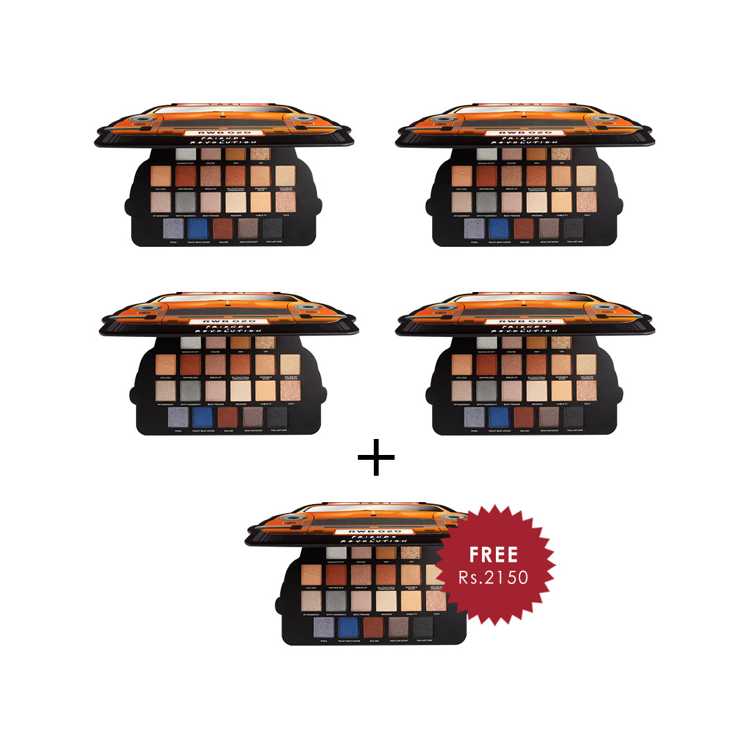 Makeup Revolution X Friends Take A Drive Eyeshadow Palette 4pc Set