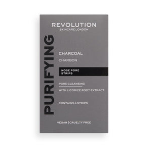 Revolution Skincare Pore Cleansing Charcoal Nose Strips 4pc Set + 1 Full Size Product Worth 25% Value Free