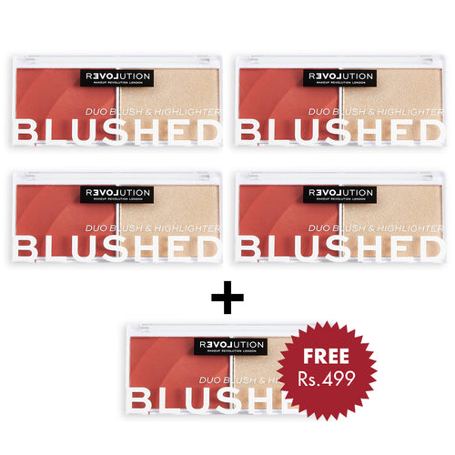 Revolution Relove Colour Play Blushed Duo - Daydream 4pc Set + 1 Full Size Product Worth 25% Value Free