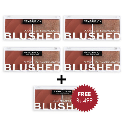 Revolution Relove Colour Play Blushed Duo - Baby 4pc Set + 1 Full Size Product Worth 25% Value Free