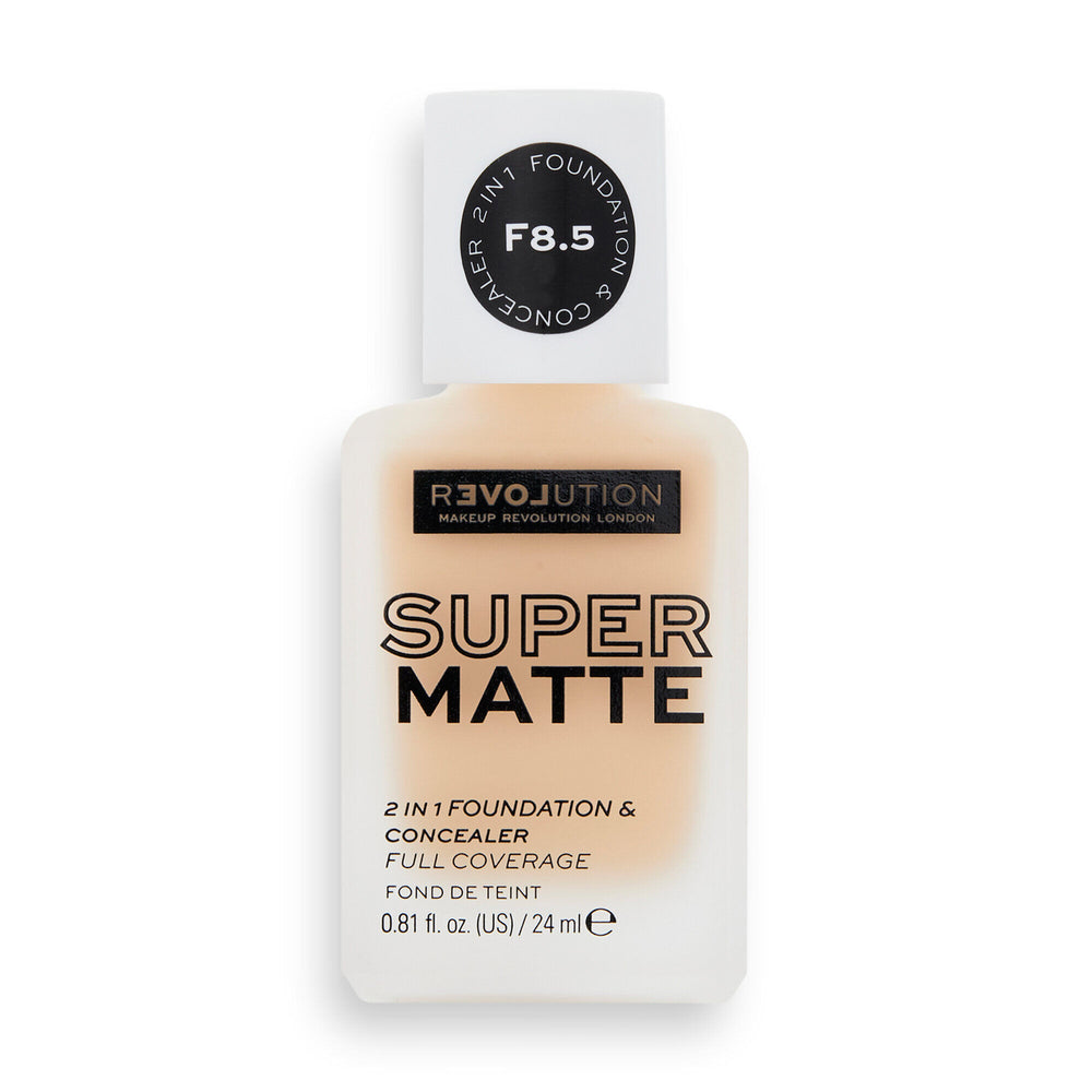 Relove by Revolution Supermatte Foundation F8.5 4pc Set + 1 Full Size Product Worth 25% Value Free