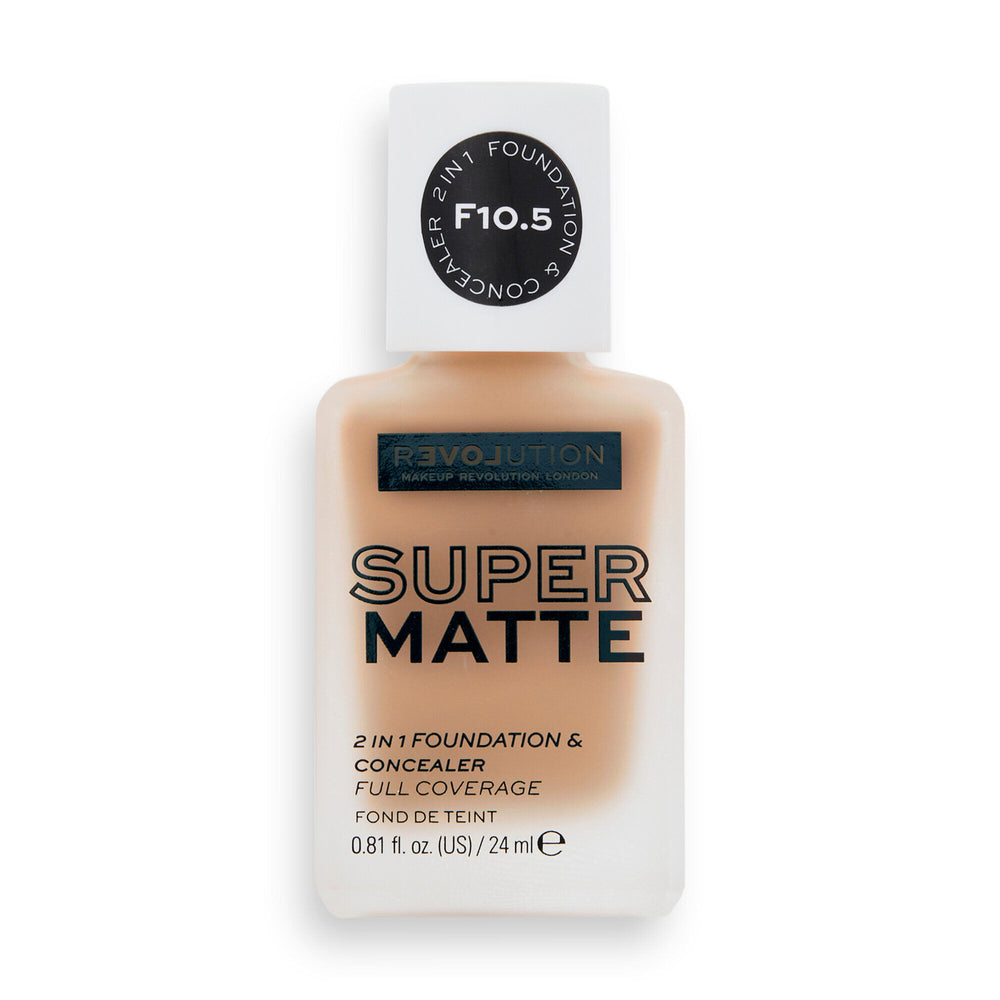 Relove by Revolution Supermatte Foundation F10.5 4pc Set + 1 Full Size Product Worth 25% Value Free