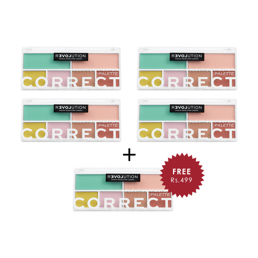 Revolution Relove Correct Me Palette 4pc Set + 1 Full Size Product Worth 25% Value Free