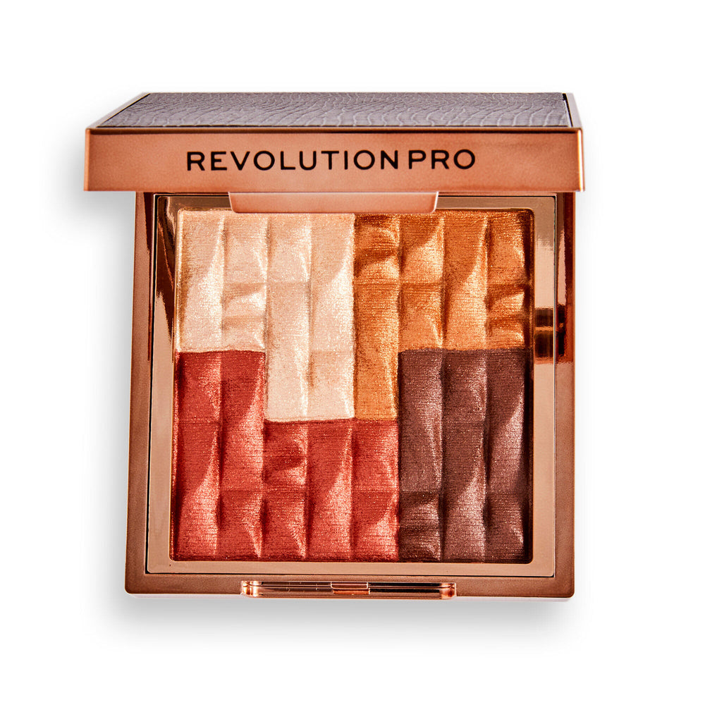 Revolution Pro Goddess Glow Shimmer Brick Deserted 4pc Set + 1 Full Size Product Worth 25% Value Free