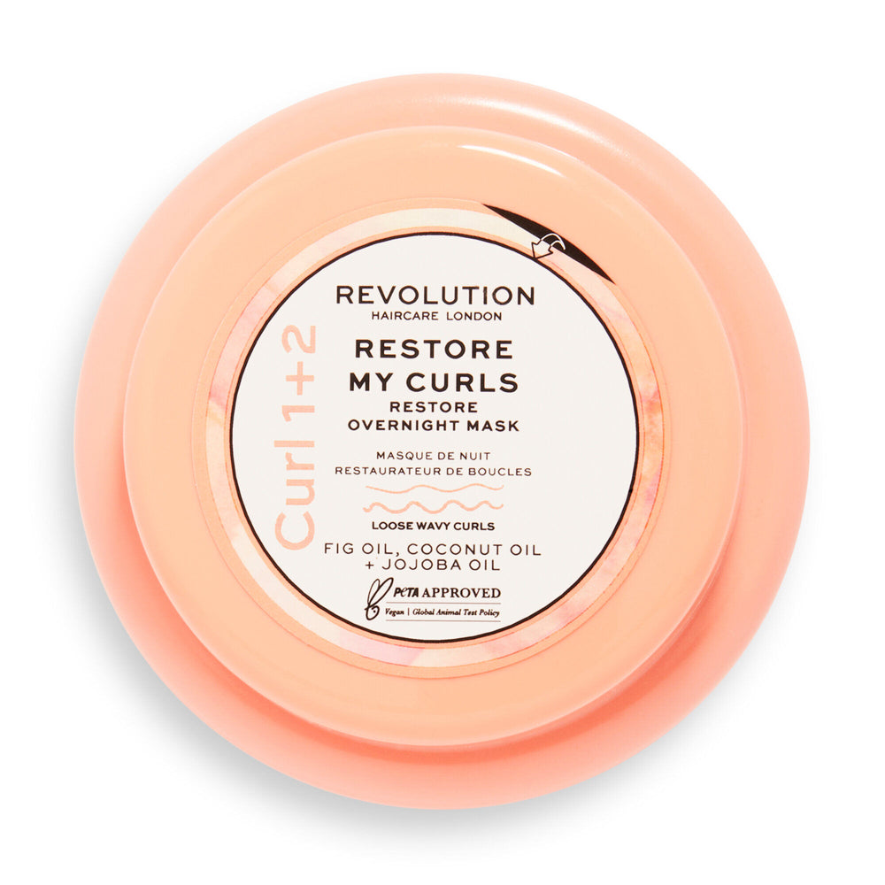 Revolution Haircare Restore My Curls Overnight Mask 4pc Set + 1 Full Size Product Worth 25% Value Free