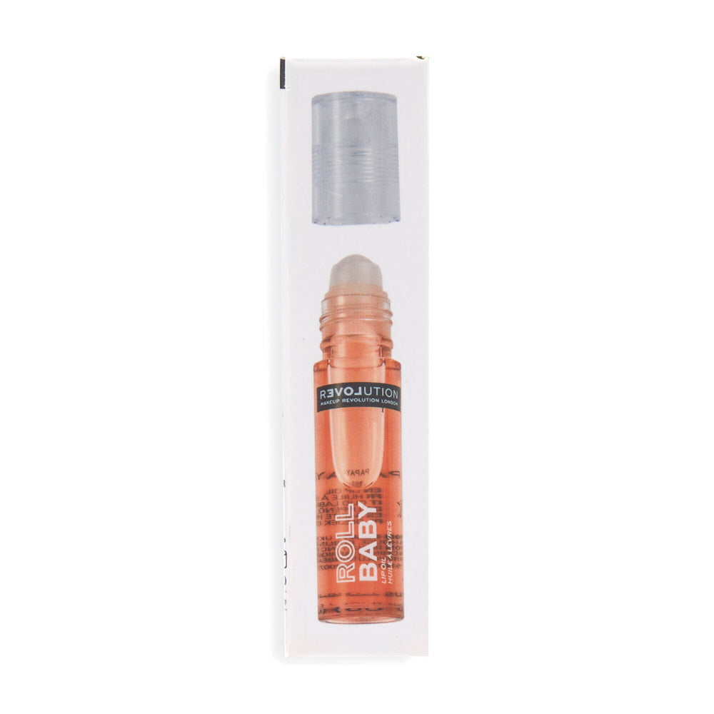 Revolution Relove Roll Baby Lip Oil Papaya 4pc Set + 1 Full Size Product Worth 25% Value Free