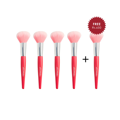 Revolution Relove Brush Queen Large Powder Brush 4pc Set + 1 Full Size Product Worth 25% Value Free
