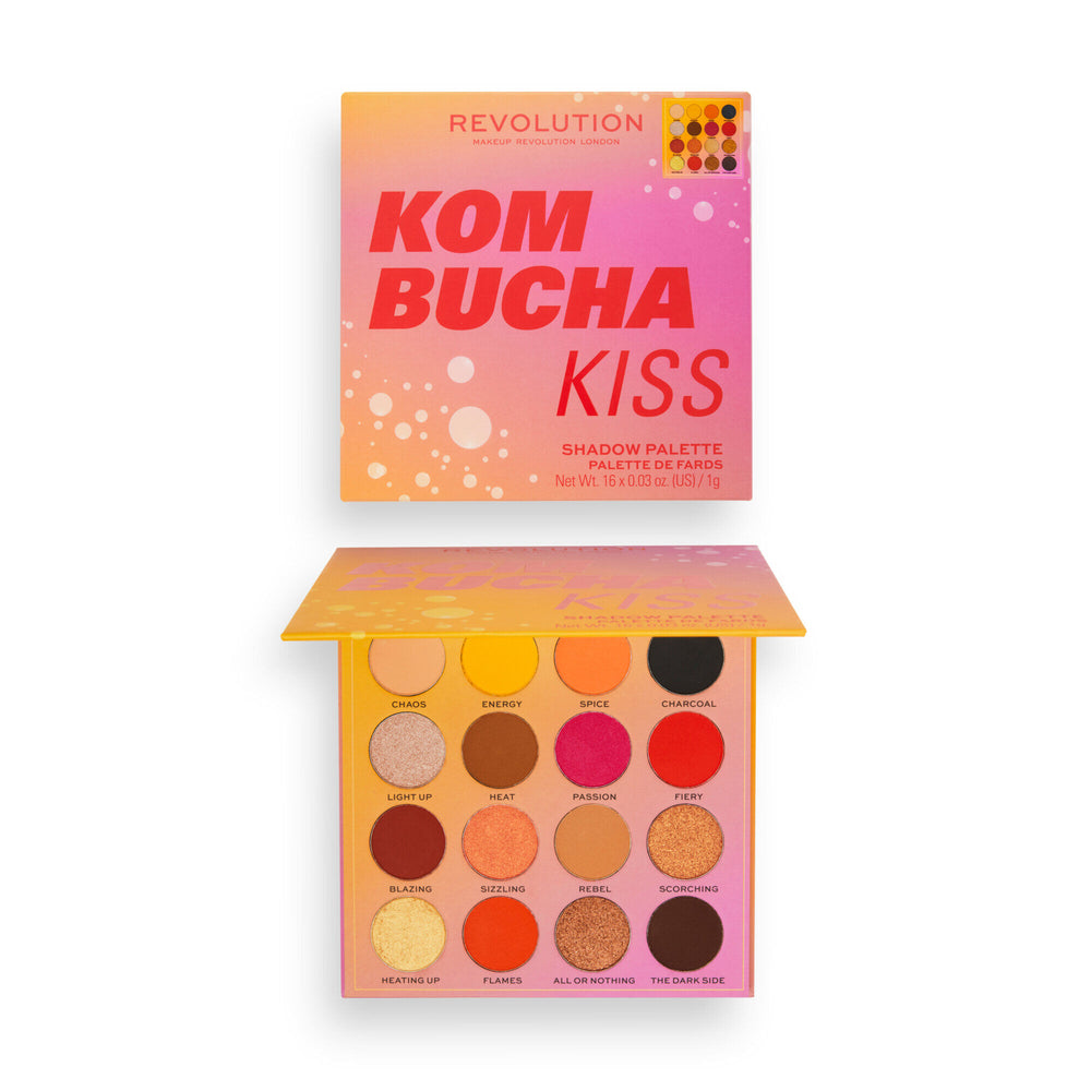 Revolution Hot Shot Eyeshadow Kombucha Kiss Palette 4pc Set + 1 Full Size Product Worth 25% Value Free