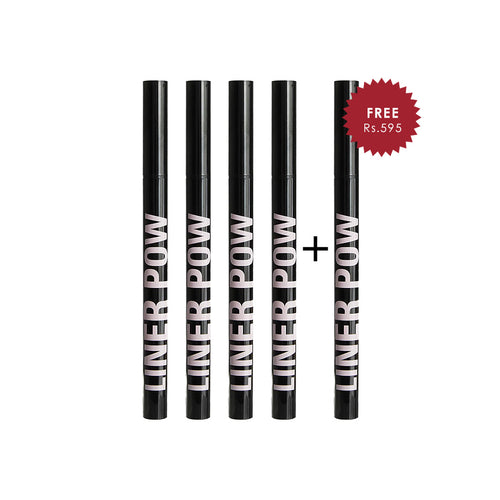 Revolution Liner Pow Liquid Eyeliner 4pc Set + 1 Full Size Product Worth 25% Value Free