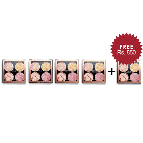 Makeup Revolution Cheek Kit Fresh Perspective 4Pcs Set + 1 Full Size Product Worth 25% Value Free