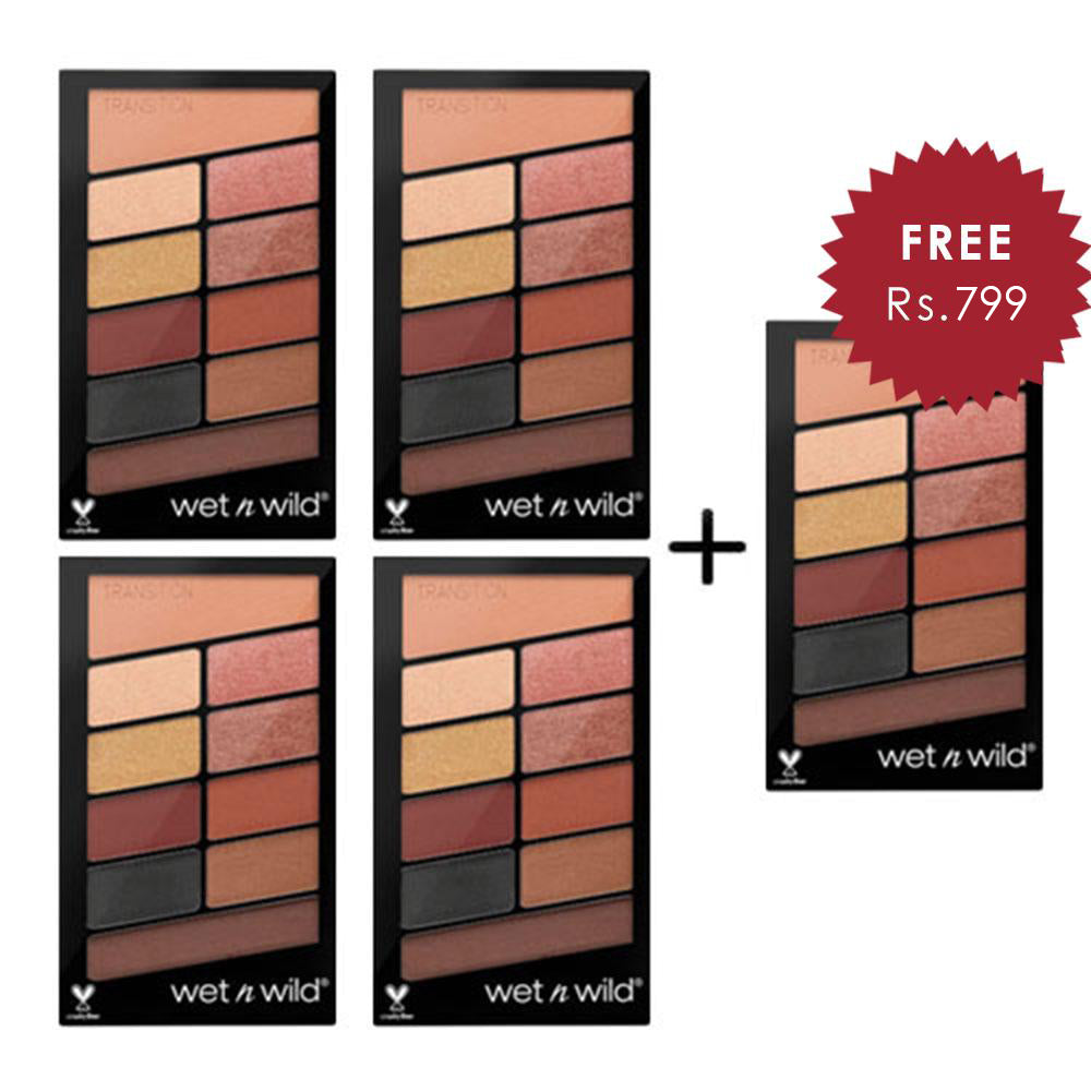 Wet N Wild Color Icon Eyeshadow 10 pan palette - My Glamour Squad 4pc Set + 1 Full Size Product Worth 25% Value Free