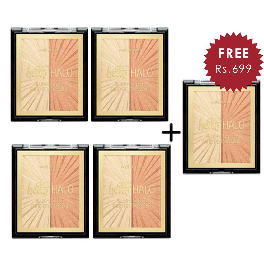 Wet N Wild Mega Glo Blushlighter - After Sex Glow 4pc Set + 1 Full Size Product Worth 25% Value Free