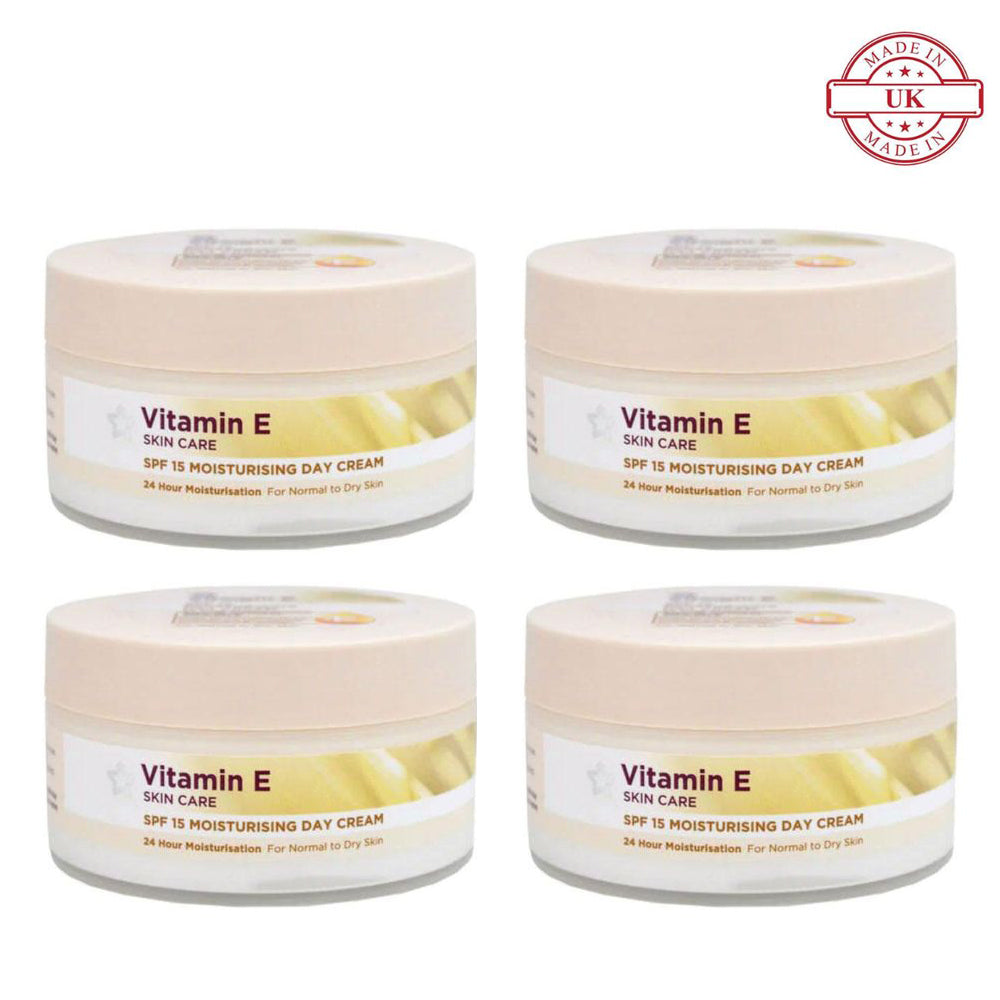 Superdrug Vitamin E SPF15 Moisturising Cream 100ml 4Pcs Set
