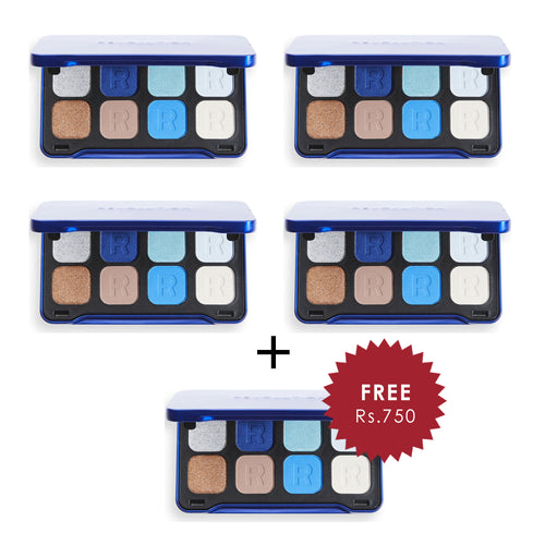 Revolution Forever Flawless Dynamic Tranquil Eyeshadow Palette 4pc Set + 1 Full Size Product Worth 25% Value Free