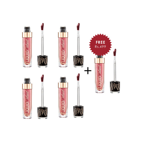 Wet N Wild Mega Last Liquid Catsuit Metallic Lipstick– Redlings 4pc Set + 1 Full Size Product Worth 25% Value Free