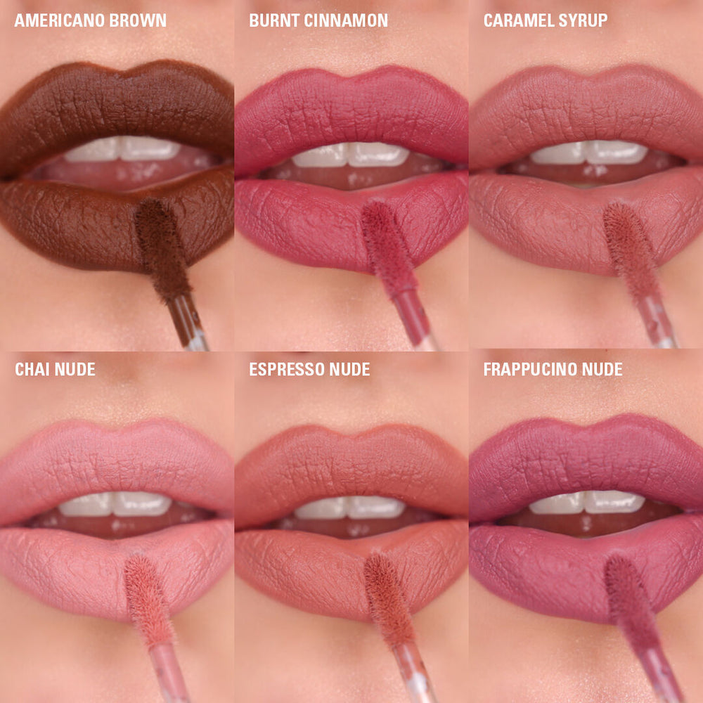 Revolution IRL Whipped Lip Creme Frappuccino Nude 4pc Set + 1 Full Size Product Worth 25% Value Free