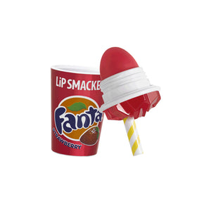 Lip Smacker Fanta Strawberry - Cup Lip Balm 4pc Set + 1 Full Size Product Worth 25% Value Free