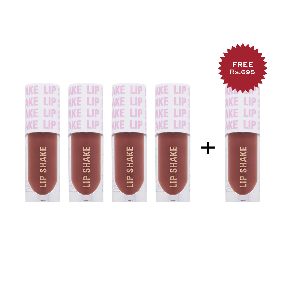 Revolution Lip Shake Raspberry Love 4pc Set + 1 Full Size Product Worth 25% Value Free