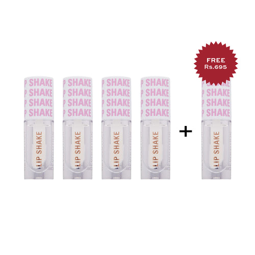 Revolution Lip Shake Clear Sprinkles 4pc Set + 1 Full Size Product Worth 25% Value Free