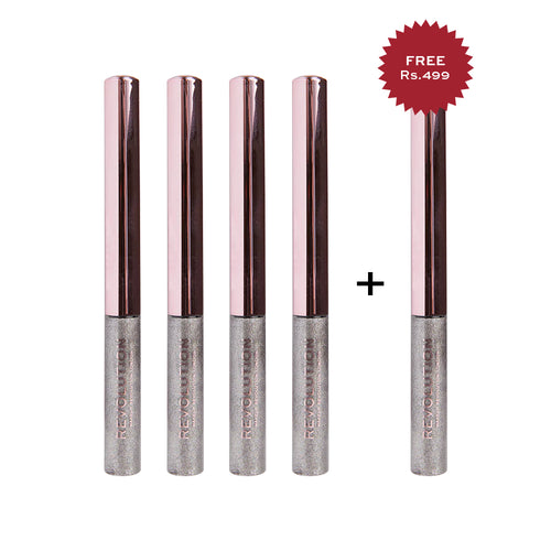 Revolution Ultimate Lights Chromatic Liner Silver Flash 4pc Set + 1 Full Size Product Worth 25% Value Free