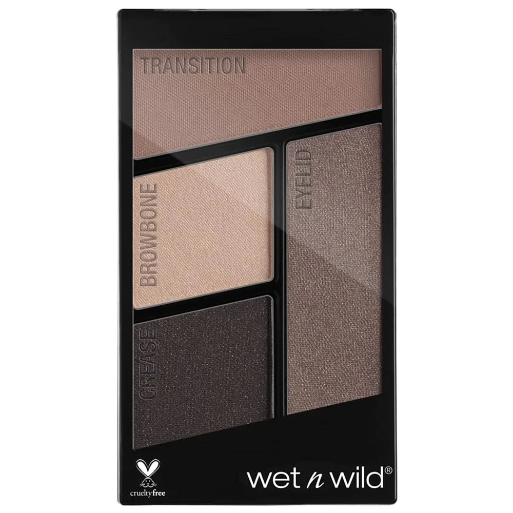 Wet N Wild Color Icon Eyeshadow Quad - Silent Treatment 4pc Set + 1 Full Size Product Worth 25% Value Free