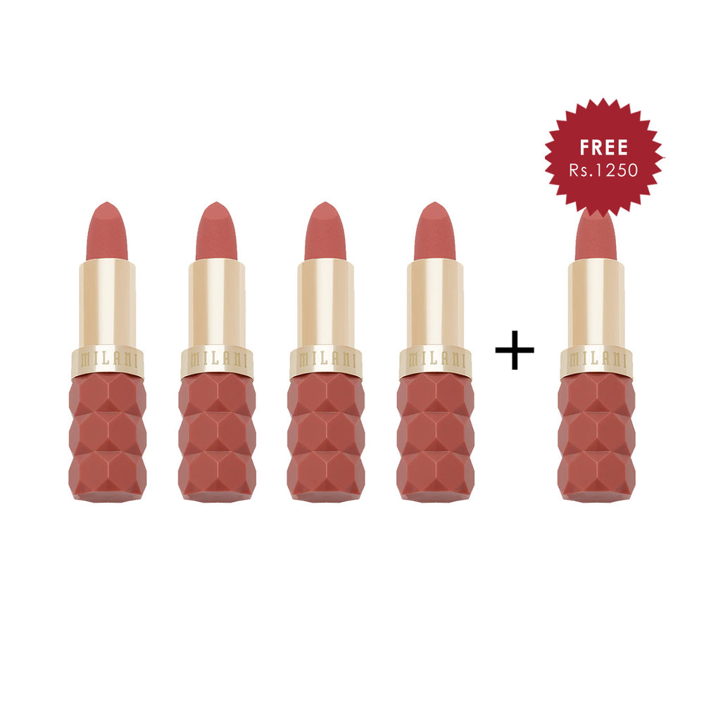 Milani Color Fetish Lipstick Matte - Secret 4pc Set + 1 Full Size Product Worth 25% Value Free