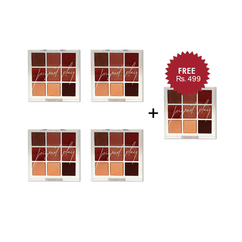 Playground Hero Shadow Palette - Blushing Queen 4pc Set + 1 Full Size Product Worth 25% Value Free