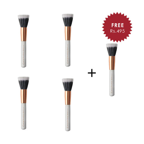 Pigment Play Large Stippling Brush 4pc Set + 1 Full Size Product Worth 25% Value Free