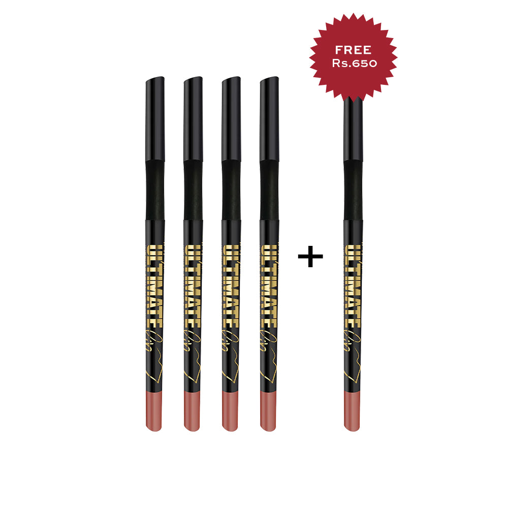 L.A. Girl  Ultimate Lip-Long Wear Auto Liner-Keep It Spicy 4Pc Set + 1 Full Size Product Worth 25% Value Free